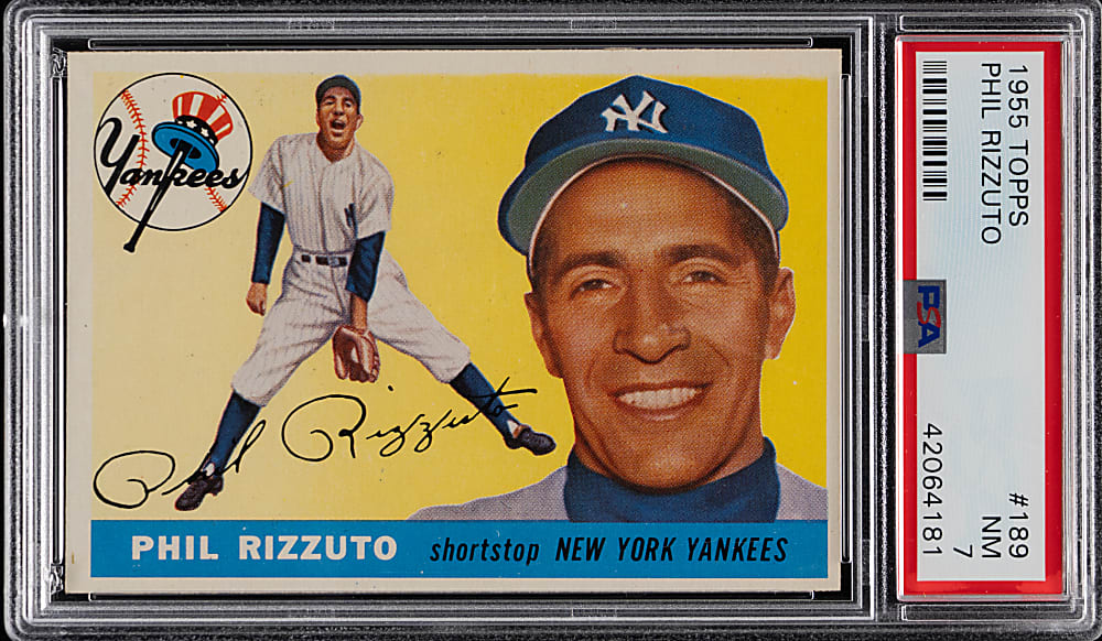 1955 Topps #189 Phil Rizzuto PSA NM 7