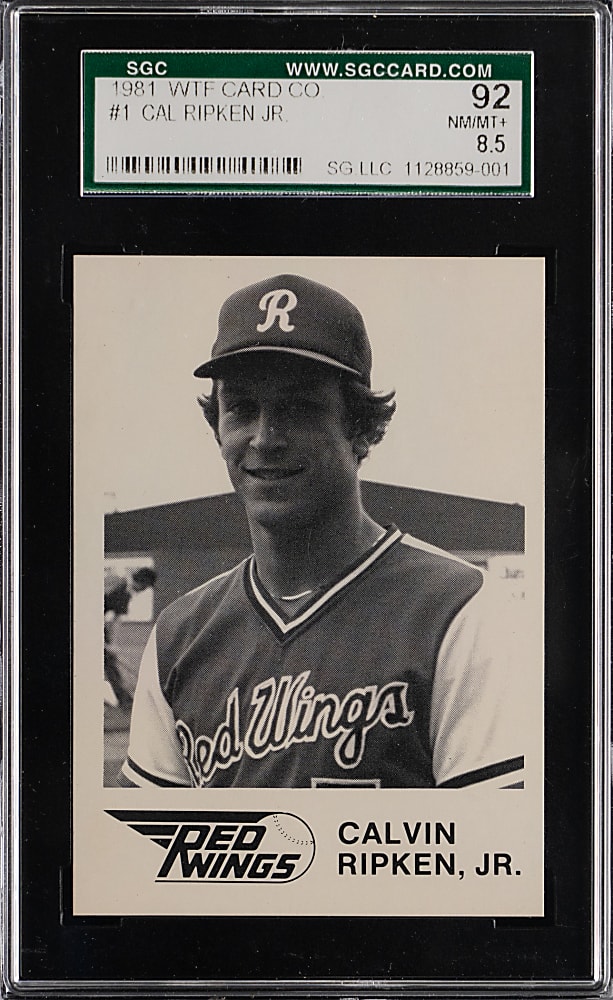1981 WTF Co. Rochester Red Wings #1 Cal Ripken Jr. SGC NM/MT+ 8.5
