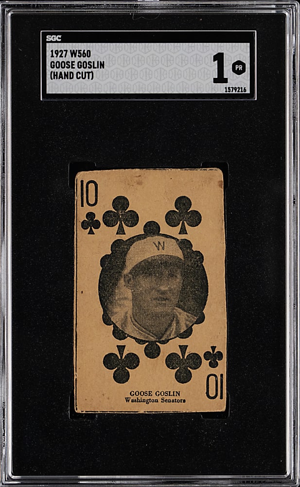 1927 W560 Goose Goslin Hand Cut SGC POOR 1