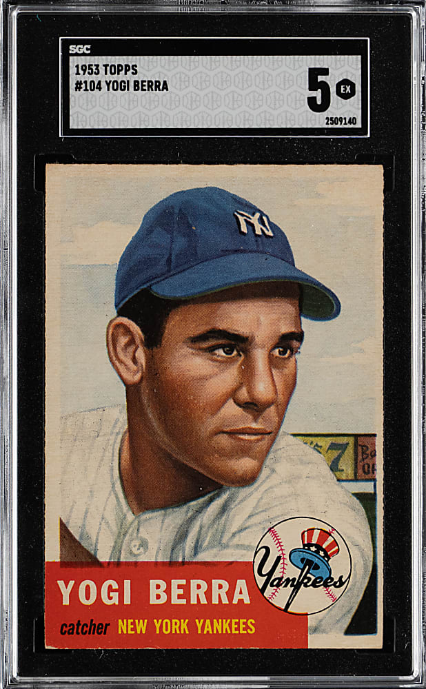 1953 Topps #104 Yogi Berra SGC EX 5