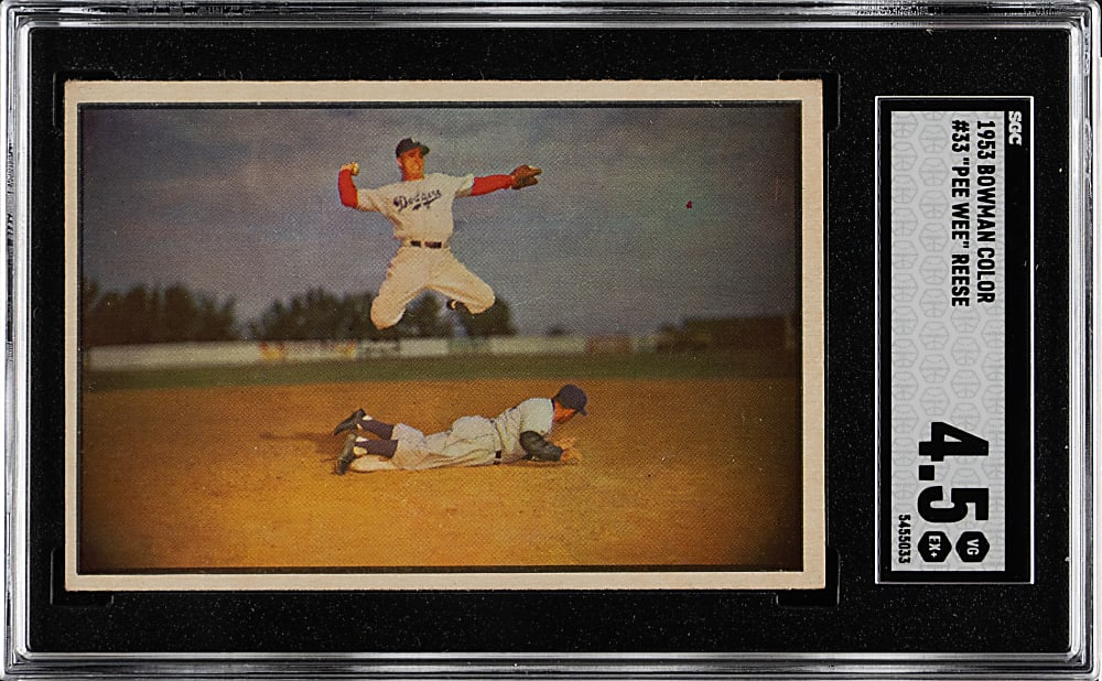 1953 Bowman Color #33 Pee Wee Reese SGC VG/EX+ 4.5
