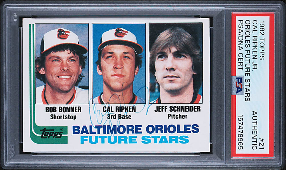 1982 Topps #21 Cal Ripken Jr. Rookie Early Career Signed PSA/DNA Authentic