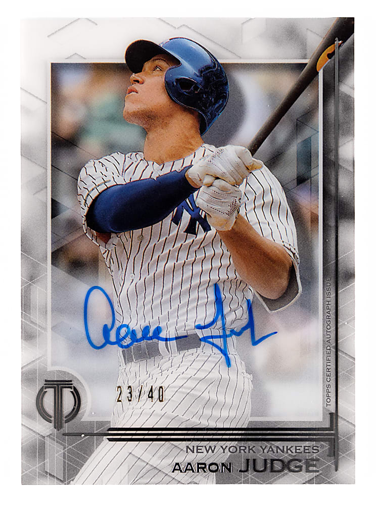 2019 Topps Tribute Aaron Judge Certified Autograph Parallel #/40