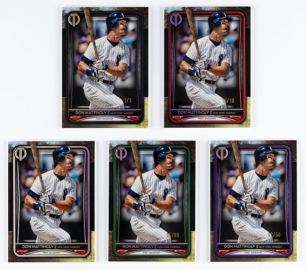 2020 Topps Tribute #32 Don Mattingly Rainbow Set (5)