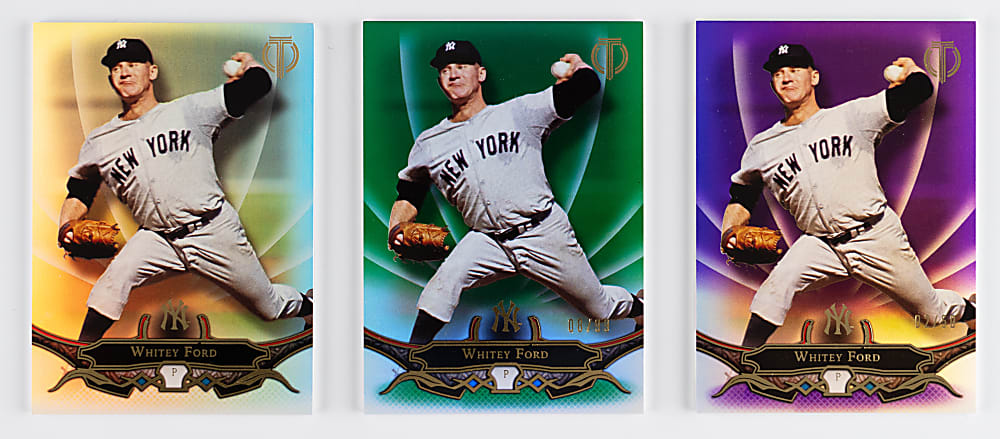 2016 Topps Tribute #70 Whitey Ford Rainbow Set (9) with (5) #1/1 Including Superfractor