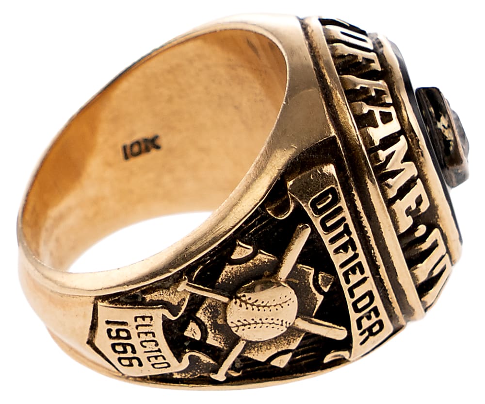 1966 Ted Williams Hall of Fame Induction 10K Gold Commemorative Ring