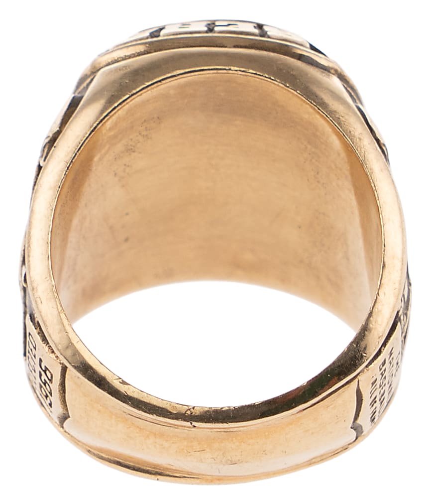 1966 Ted Williams Hall of Fame Induction 10K Gold Commemorative Ring