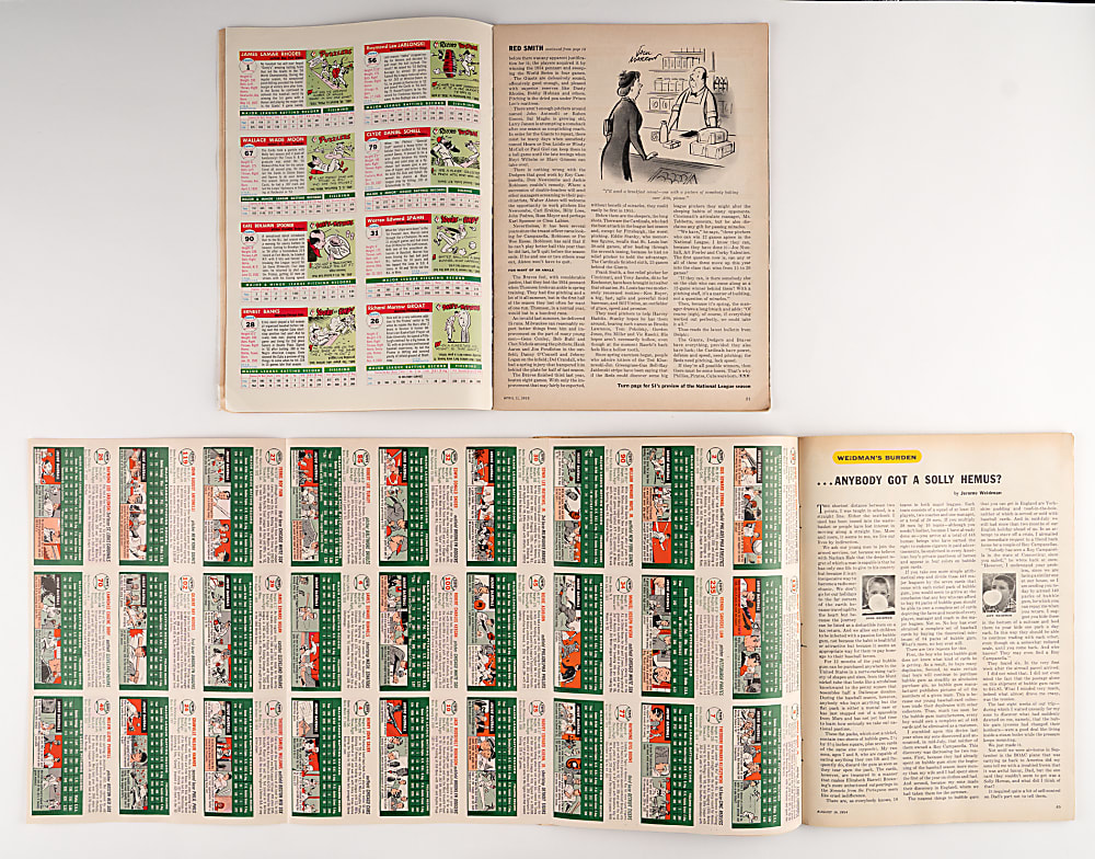1954-1991 Sports Illustrated Collection (66) Including 1954 #1 First Issue with Topps Cards Foldout
