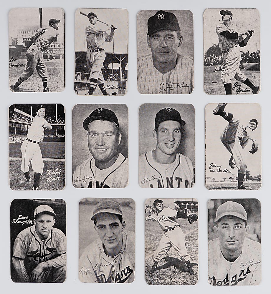 1947 Bond Bread Complete Set (44) with 9 SGC Graded Hall of Famers Including Berra RC, DiMaggio, J. Robinson RC & T. Williams
