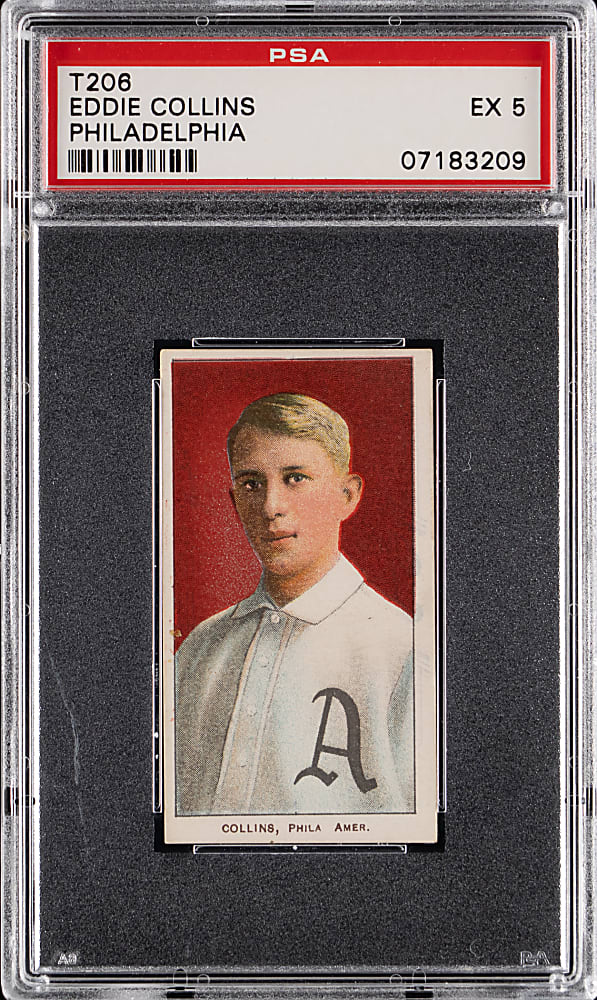 1909-1911 T206 White Border Eddie Collins PSA EX 5