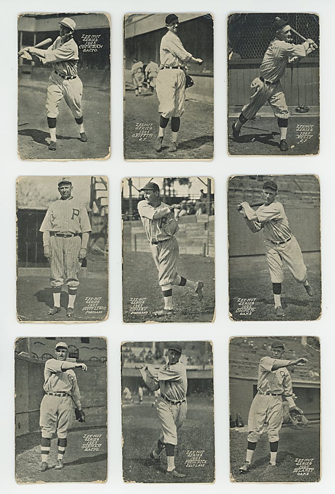 1925 Zeenut Pacific Coast League Starter Set (44) with Buzz Arlett
