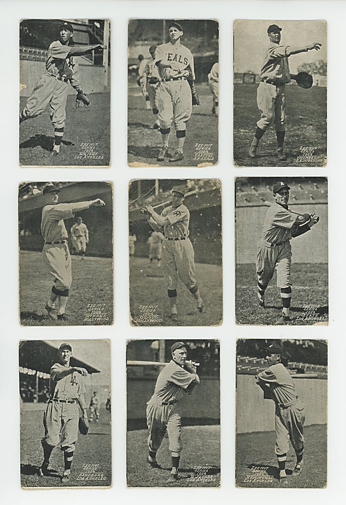 1926 Zeenut Pacific Coast League Starter Set (46) with Lefty O'Doul