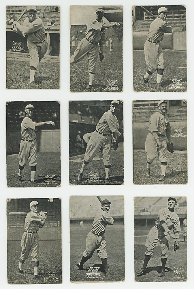 1926 Zeenut Pacific Coast League Starter Set (46) with Lefty O'Doul