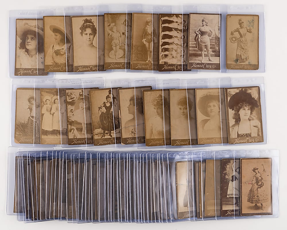 1880's N150 Duke & Gail & Axe Actress Card Collection (180+) with Multiple Lillian Russell