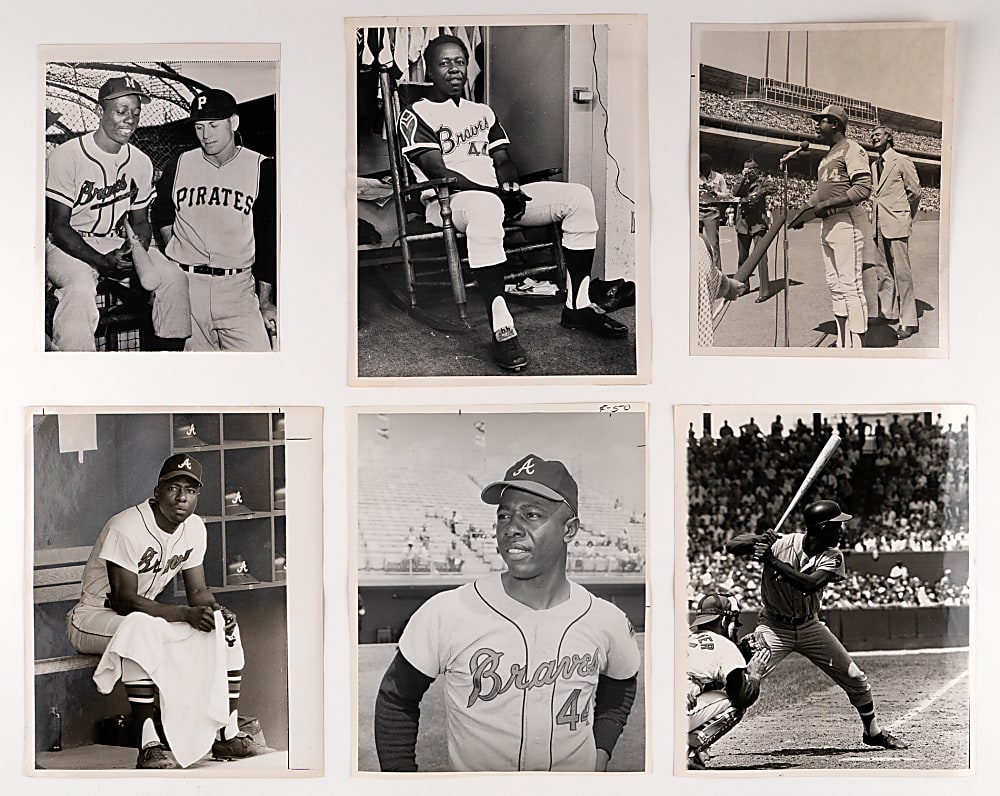 1950s-1970s Hank Aaron Type I and Other Period Photographs (19)