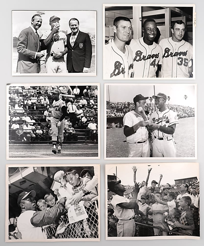 1950s-1970s Hank Aaron Type I and Other Period Photographs (19)