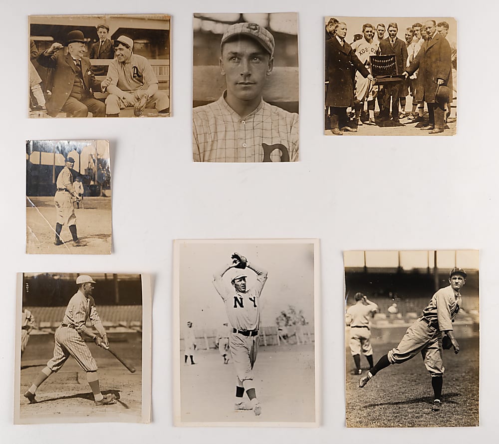 1900s-1910s Baseball Type I/News Service/Period Print Photographs (21)