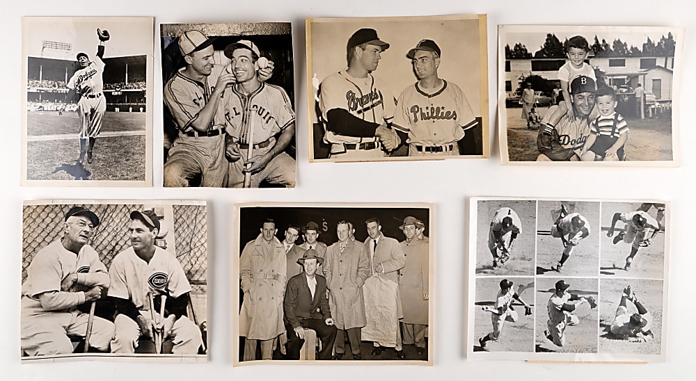 1940s-1950s Baseball Type I/News Service/Other Period Photographs (60) with (3) Joe DiMaggio