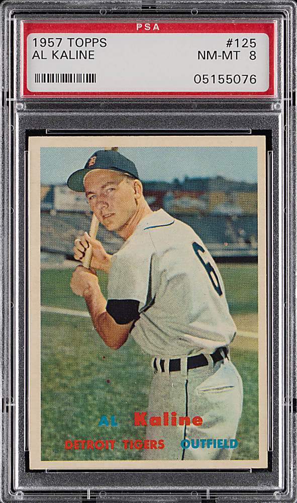 1957 Topps #125 Al Kaline PSA NM-MT 8