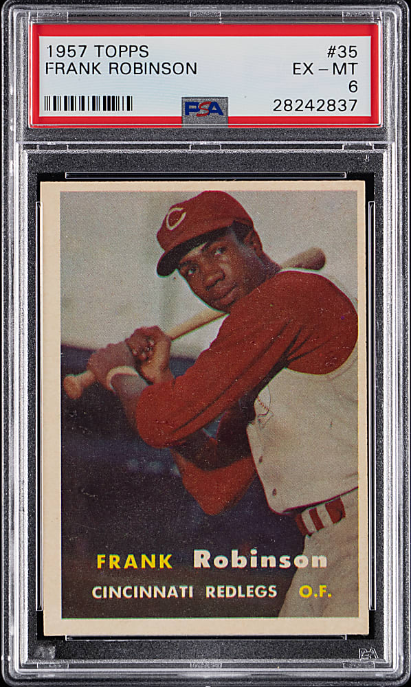 1957 Topps #35 Frank Robinson Rookie PSA EX-MT 6