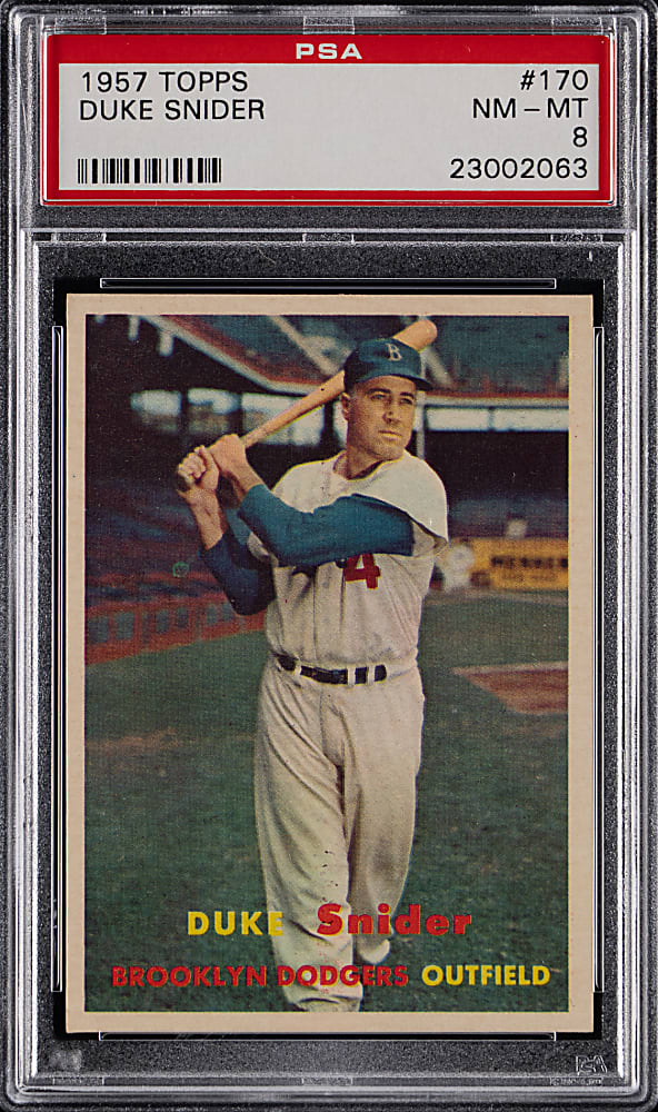 1957 Topps #170 Duke Snider PSA NM-MT 8