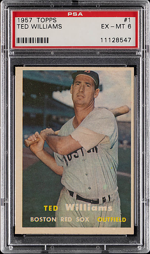 1957 Topps #1 Ted Williams PSA EX-MT 6