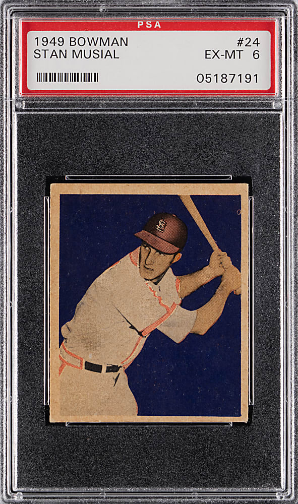 1949 Bowman #24 Stan Musial PSA EX-MT 6