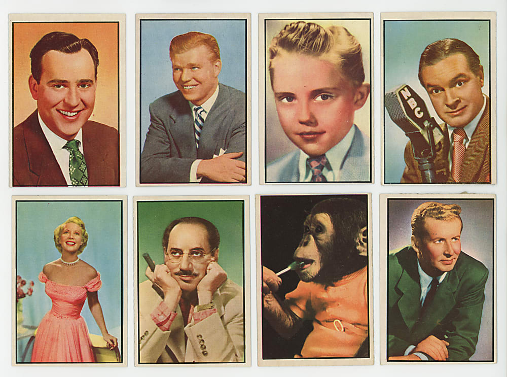 1953 Bowman TV & Radio Stars of NBC Complete Set (96) with #17 Johnny Dugan PSA 9 "1 of 2" Highest Graded & Christopher Walken Rookie