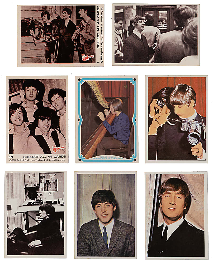 1964-1967 The Beatles & Monkees Collection with Complete/Partial Sets & (8) High-Grade PSA – (197 Total Cards)