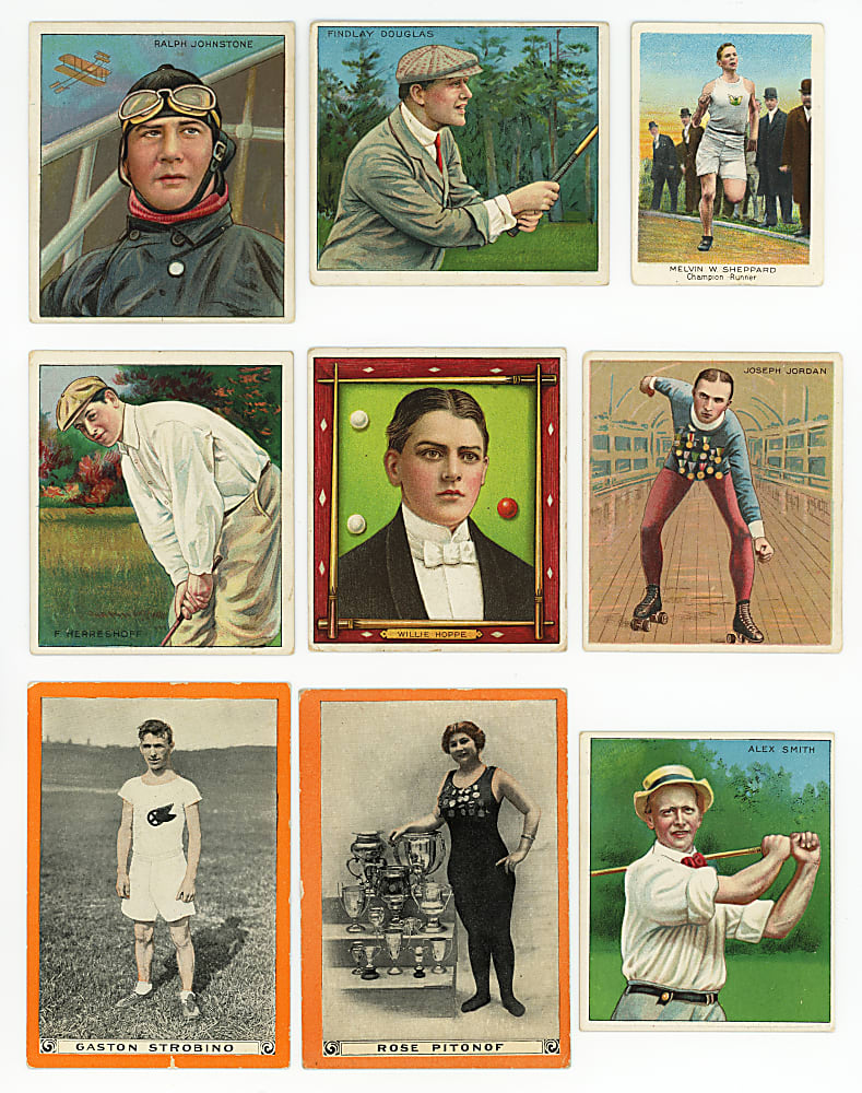 1910s Turn-of-the-Century Athlete Collection (175) with T218 Mecca/Hassan Champions, T221 & T230 Panhandle Scrap