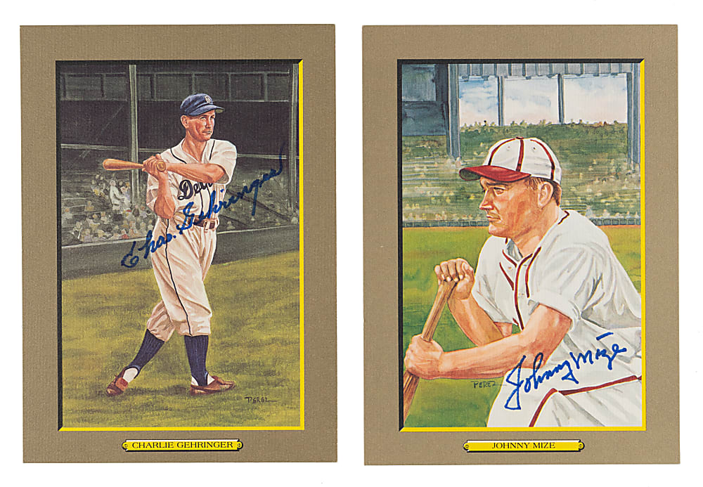 Signed Perez Steele Hallof Fame/Celebration/Great Moments Collection (54) With (2) Hank Aaron & Joe DiMaggio