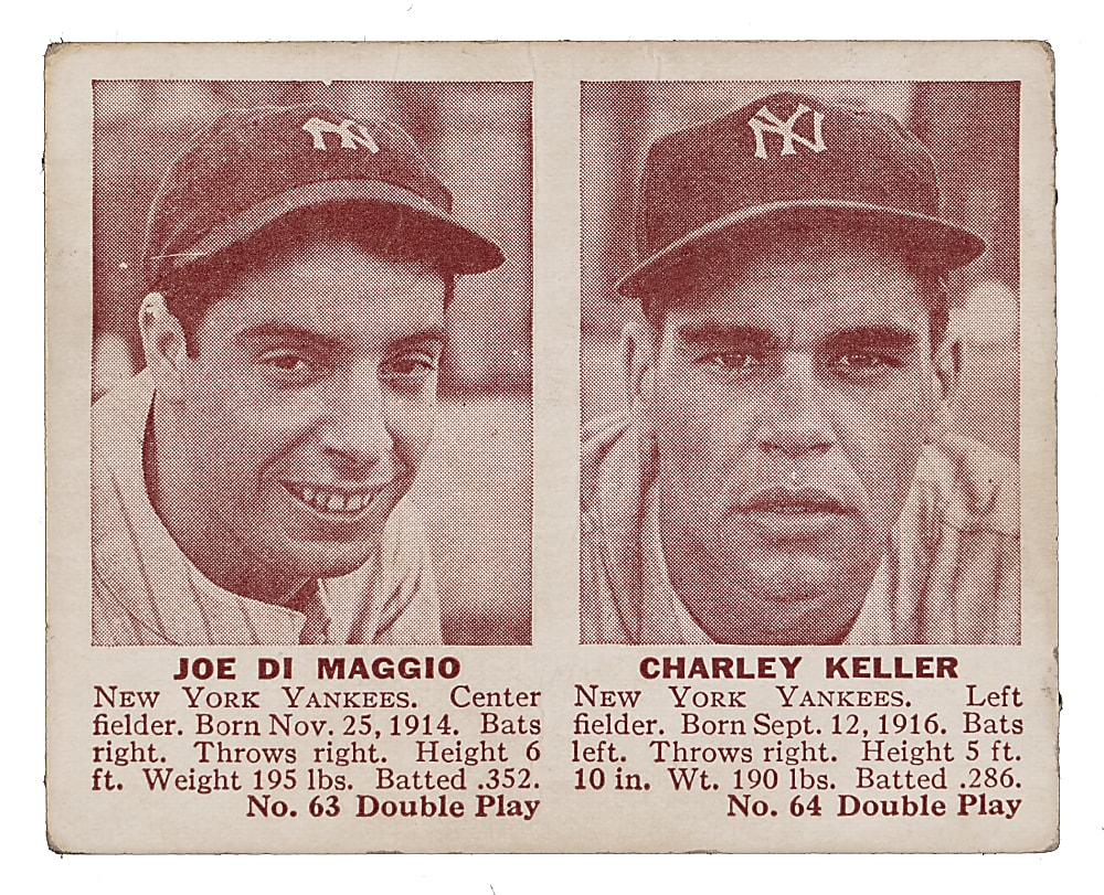 1941 Double Play #63 Joe DiMaggio/#64 Charley Keller