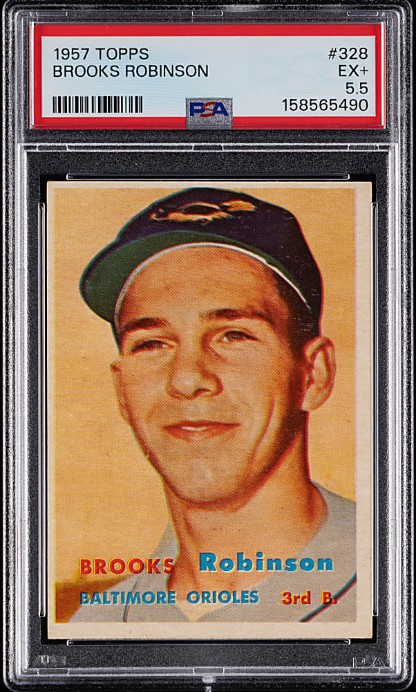 1957 Topps #328 Brooks Robinson Rookie PSA EX+ 5.5