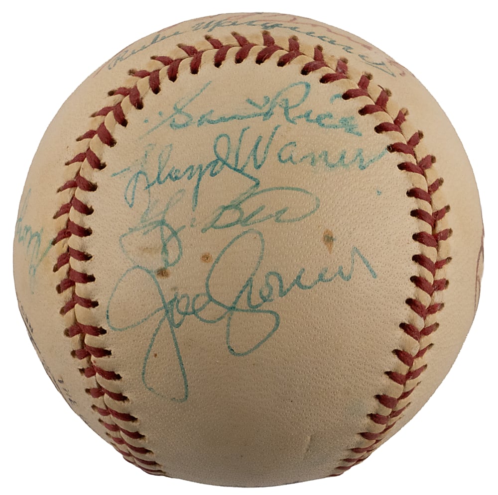 Hall of Famer Signed ONL/Feeney Baseball (11) Including Cronin, Musial & L. Waner - Full JSA LOA