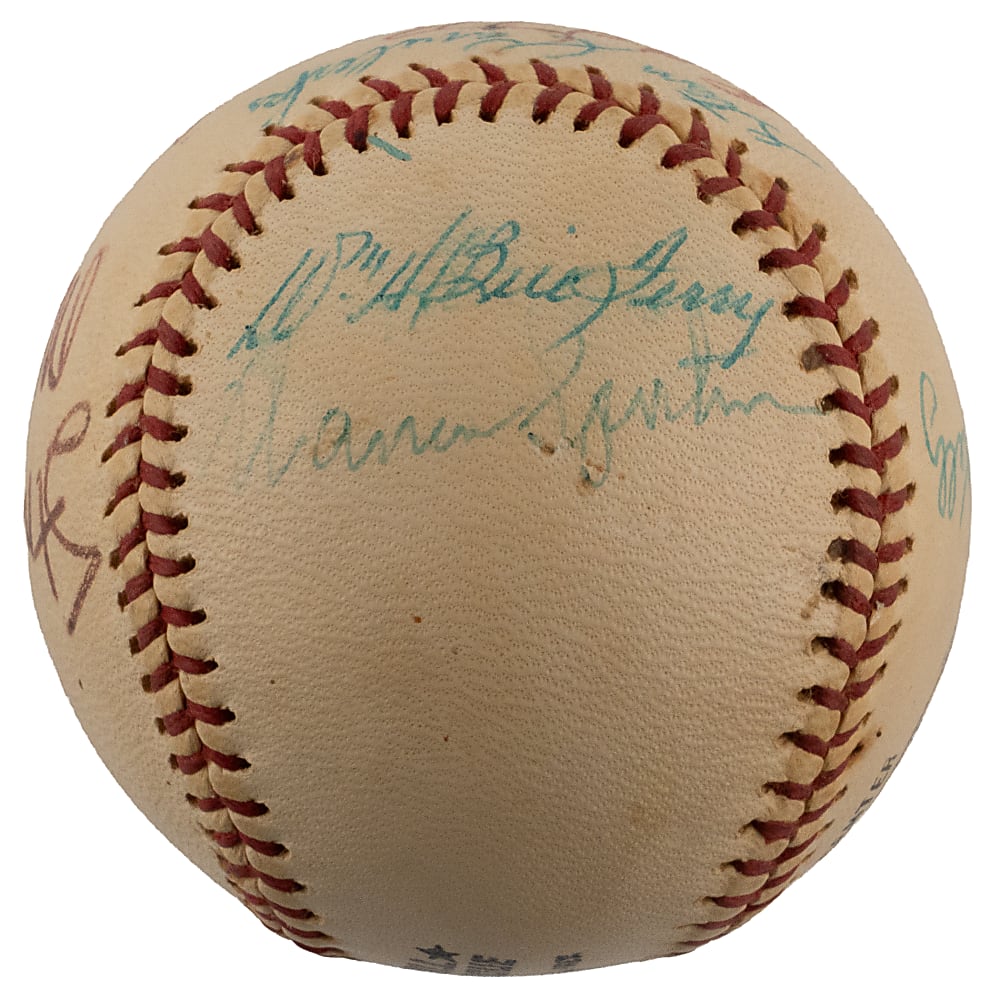 Hall of Famer Signed ONL/Feeney Baseball (11) Including Cronin, Musial & L. Waner - Full JSA LOA