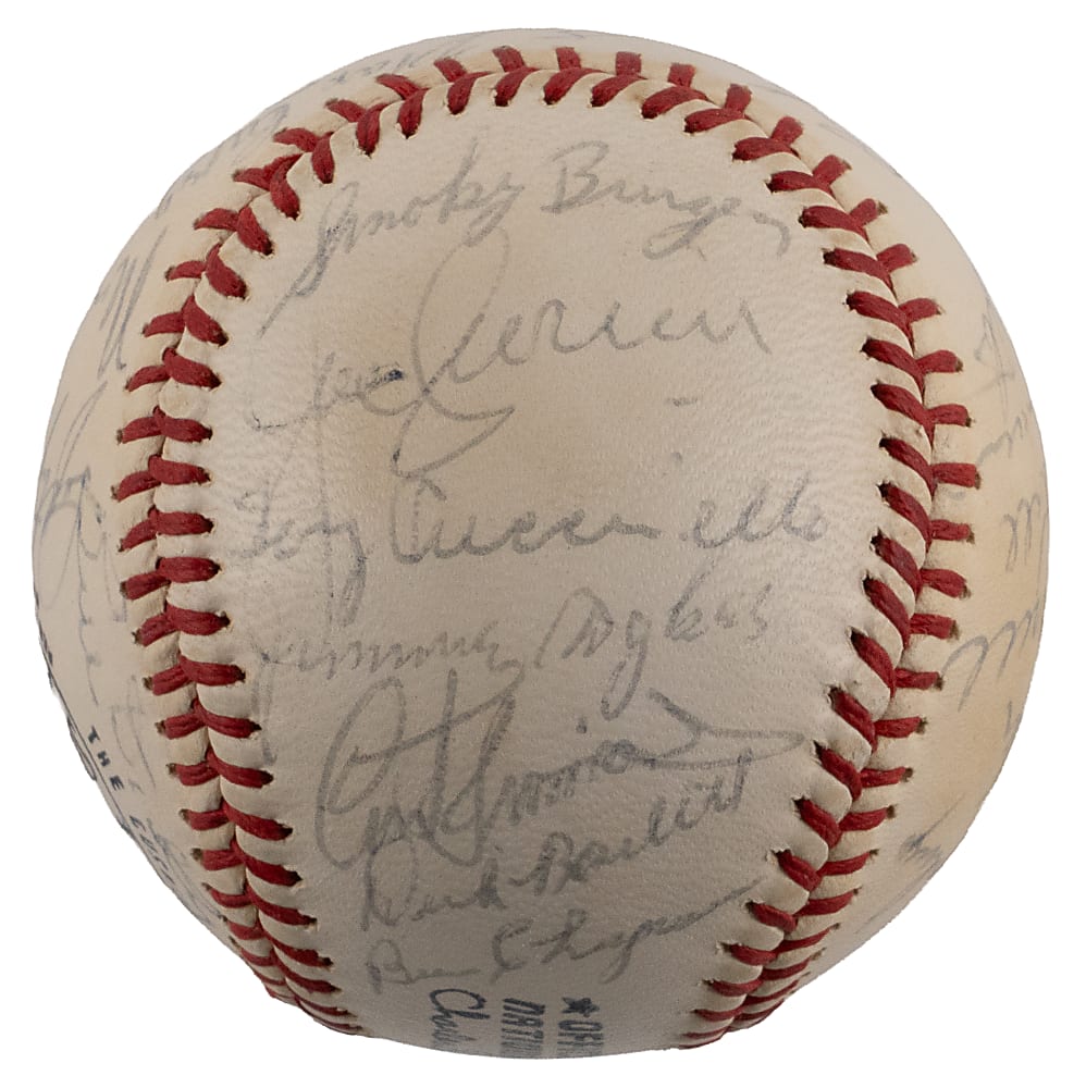 Hall of Famer & Star Signed ONL/Feeney Baseball (28) Including Joe DiMaggio & Lefty Grove - Full JSA LOA