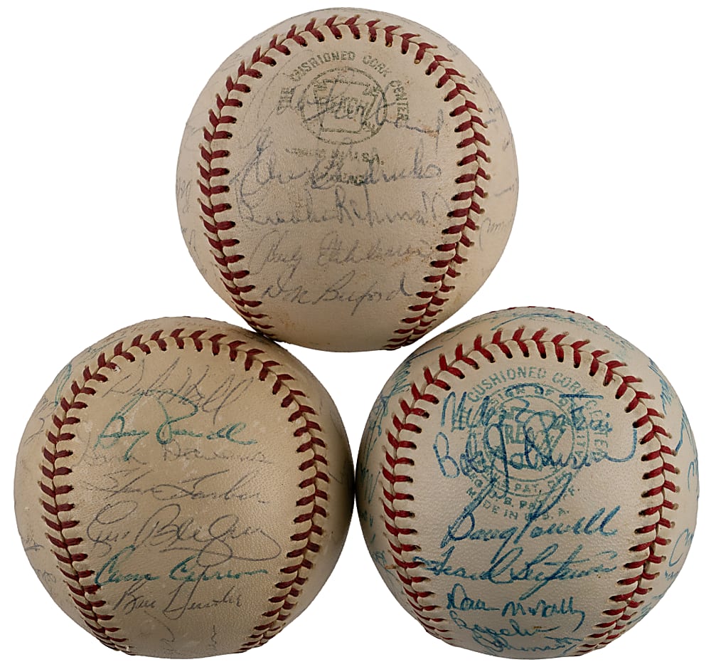 1966-1970 Baltimore Orioles Team-Signed Baseballs (3) - Each with Individual JSA or BAS LOA