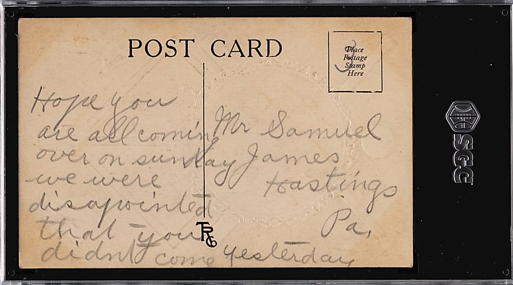 1908-1909 Rose Co. Postcards Jake Weimer SGC POOR 1