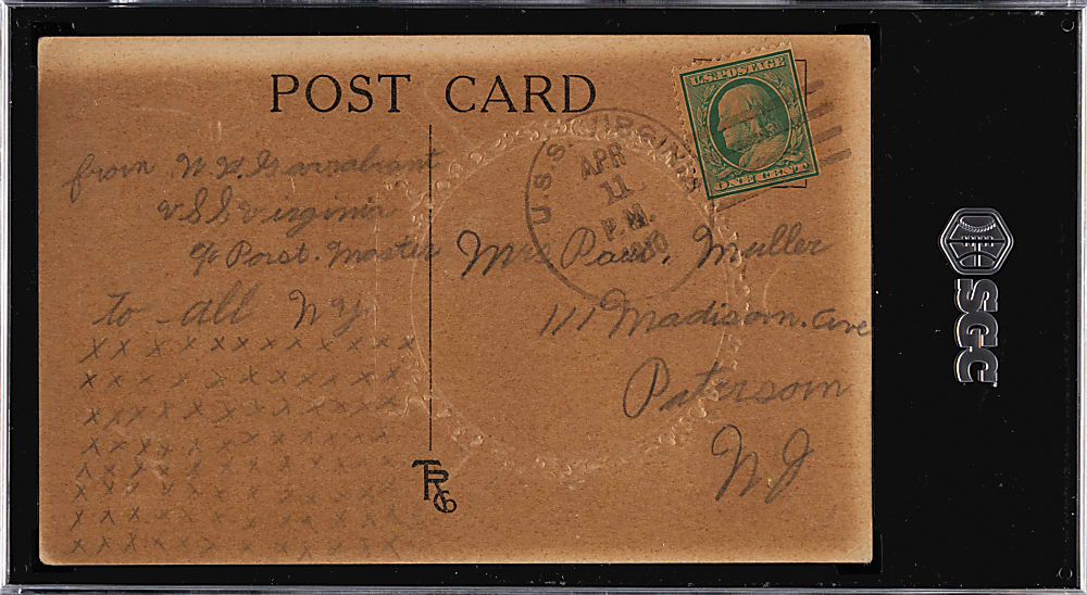 1908-1909 Rose Co. Postcards Ed Killian SGC Authentic-Altered