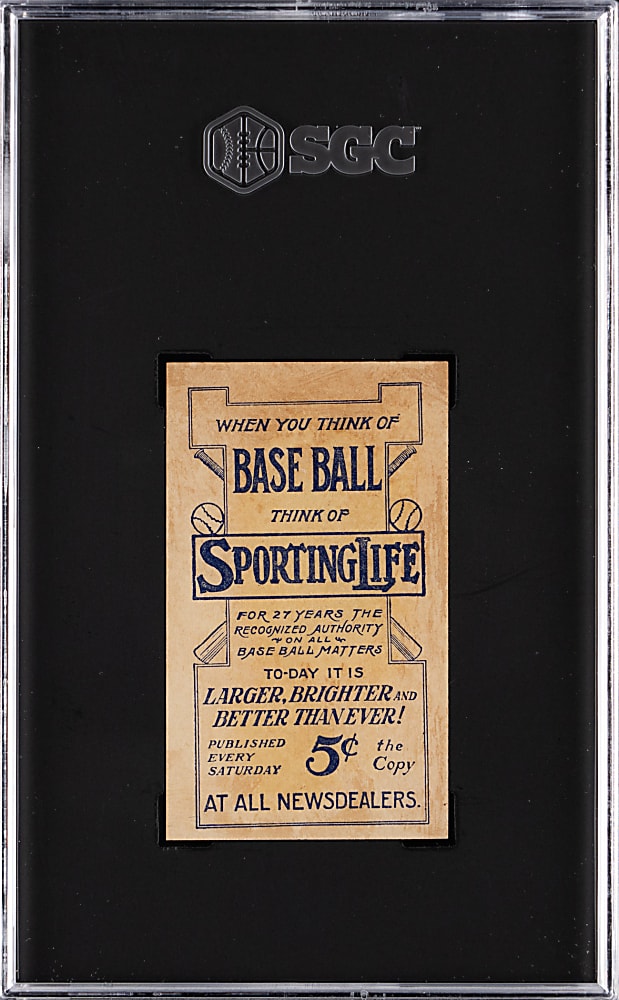 1910 M116 Sporting Life Christy Mathewson Pastel Background SGC GOOD 2