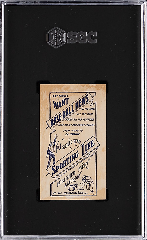 1910 M116 Sporting Life Walter Johnson SGC GOOD+ 2.5