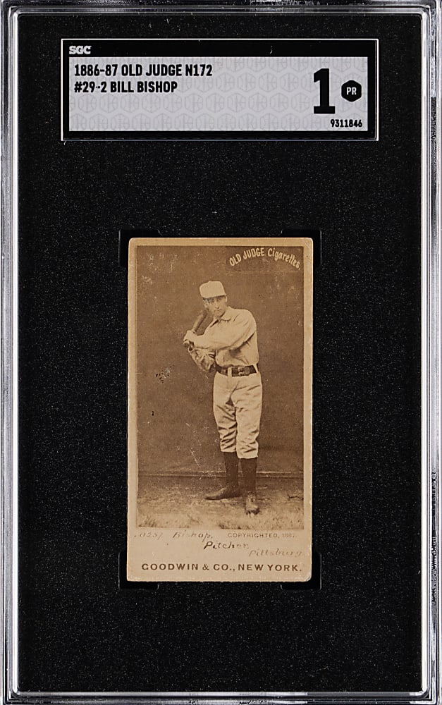 1887 N172 Old Judge #23-2 Bill Bishop SGC POOR 1