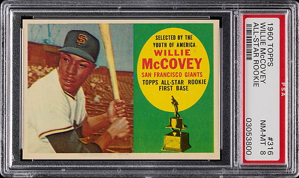1960 Topps #316 Willie McCovey Rookie PSA NM-MT 8