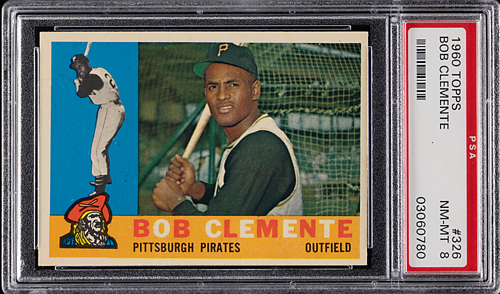 1960 Topps #326 Roberto Clemente PSA NM-MT 8