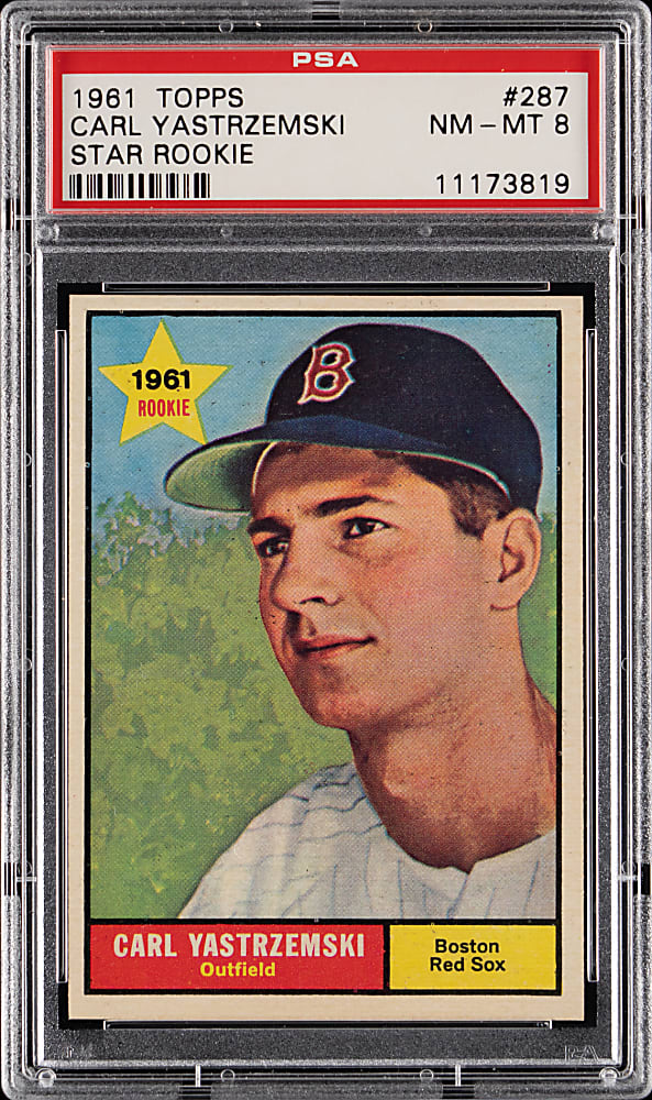 1961 Topps #287 Carl Yastzremski PSA NM-MT 8