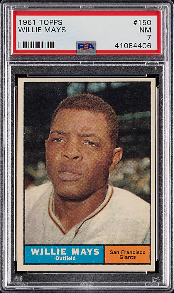 1961 Topps #150 Willie Mays PSA NM 7