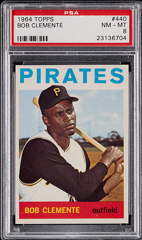 1964 Topps #440 Roberto Clemente PSA NM-MT 8