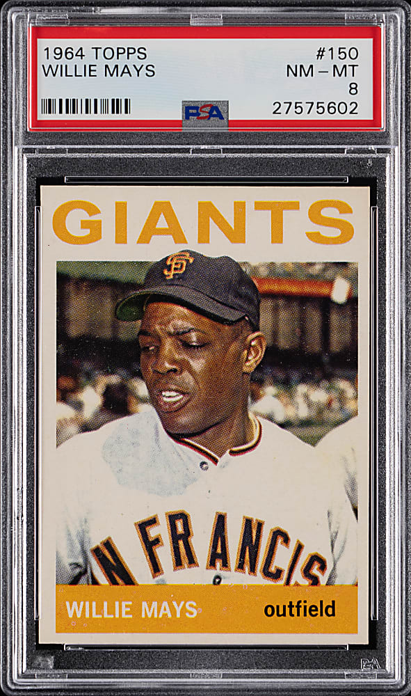 1964 Topps #150 Willie Mays PSA NM-MT 8