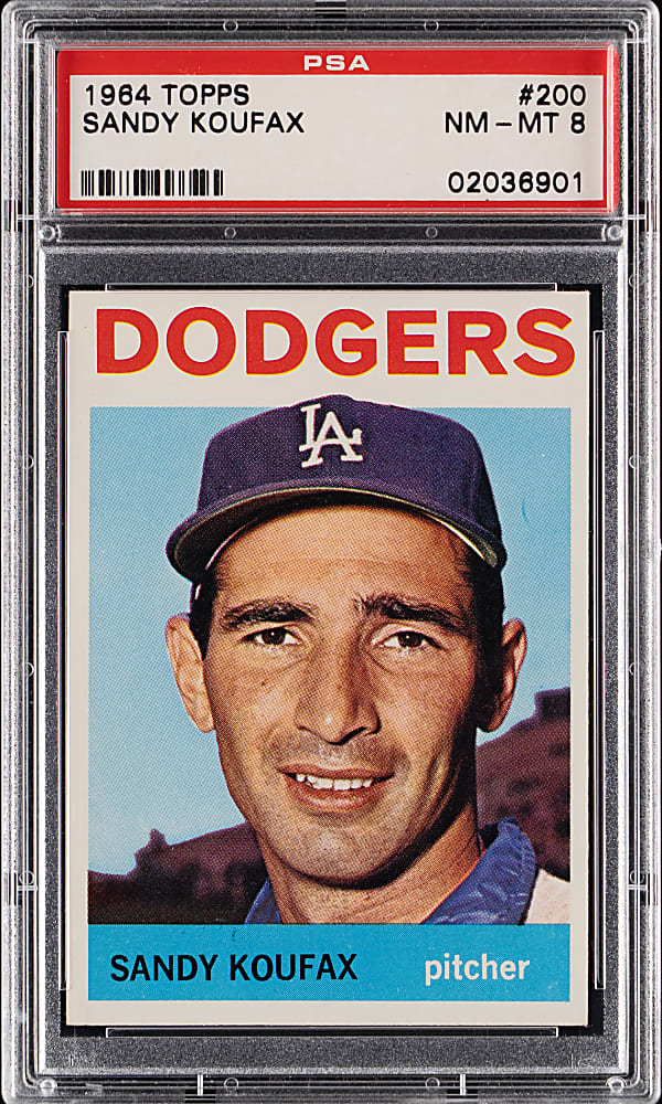 1964 Topps #200 Sandy Koufax PSA NM-MT 8