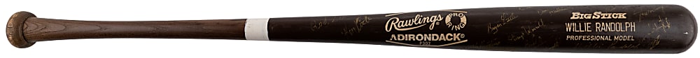 1986 New York Yankees Team-Signed Rawlings Adirondack Pro Model Bat - (40) signatures with Randolph, Henderson, Winfield, Pinella, Guidry & Mattingly - JSA LOA